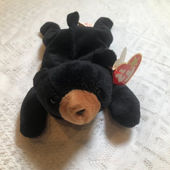 Ty Beanie Baby Blackie the Bear 1994 Vintage - Picture 3 of 6